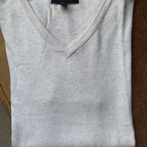 Harper heritage tan  sweater v neck long sleeves size large